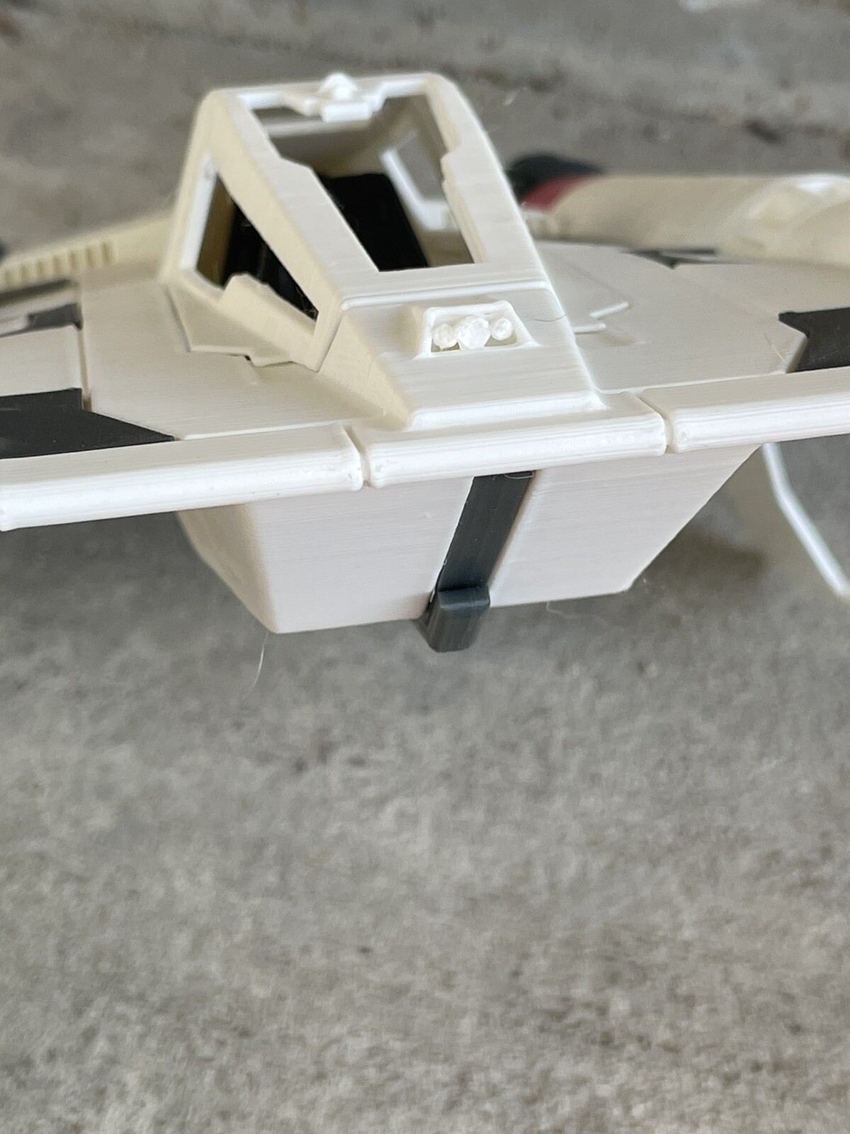 Buck Rogers Starfighter 3D Printed for 3.75″ Action Figures Dual Cockpit
