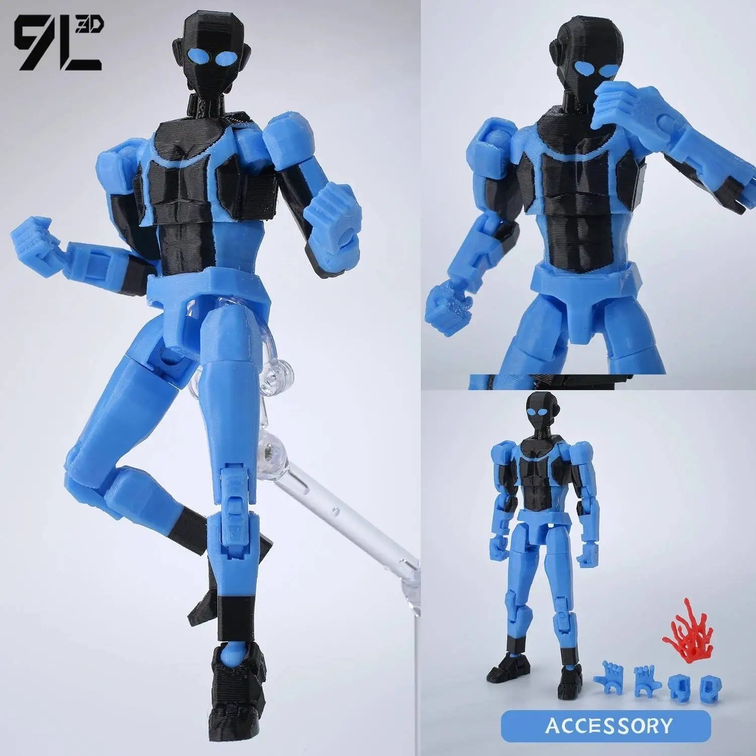 3D Printed Invincible Superhero Action Figures with Articulatable Limbs