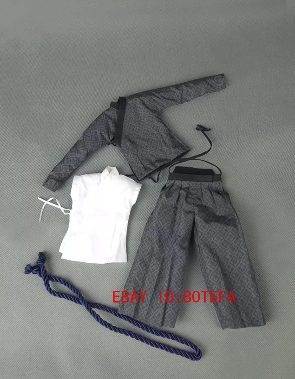 1/6 Scale Male Ancient Japanese Samurai Suit Oda Masada, Takeda for 12” doll