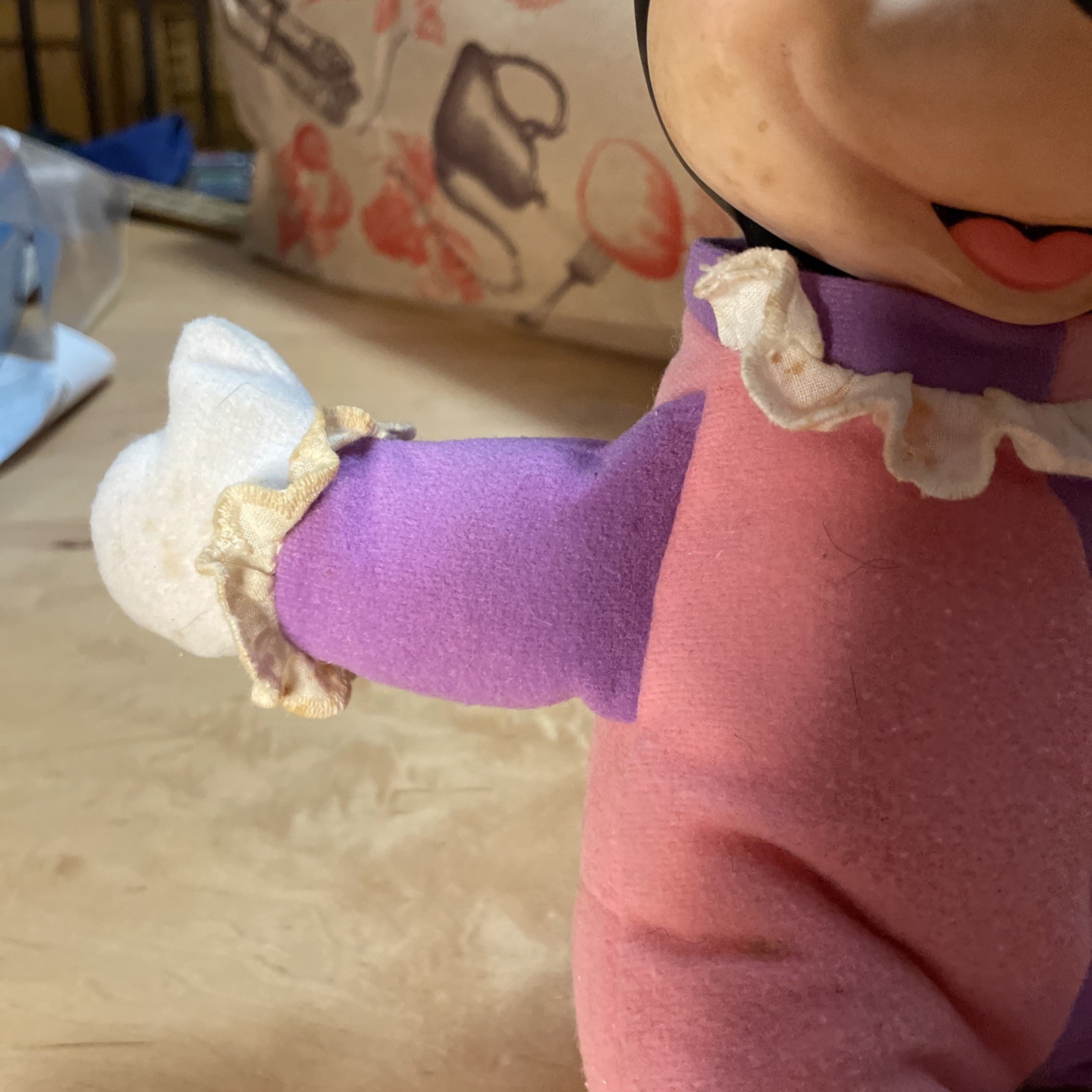 VTG Disney Mattel Huglight Minnie Sleepytime Friend Mattel Rubber Face Untested