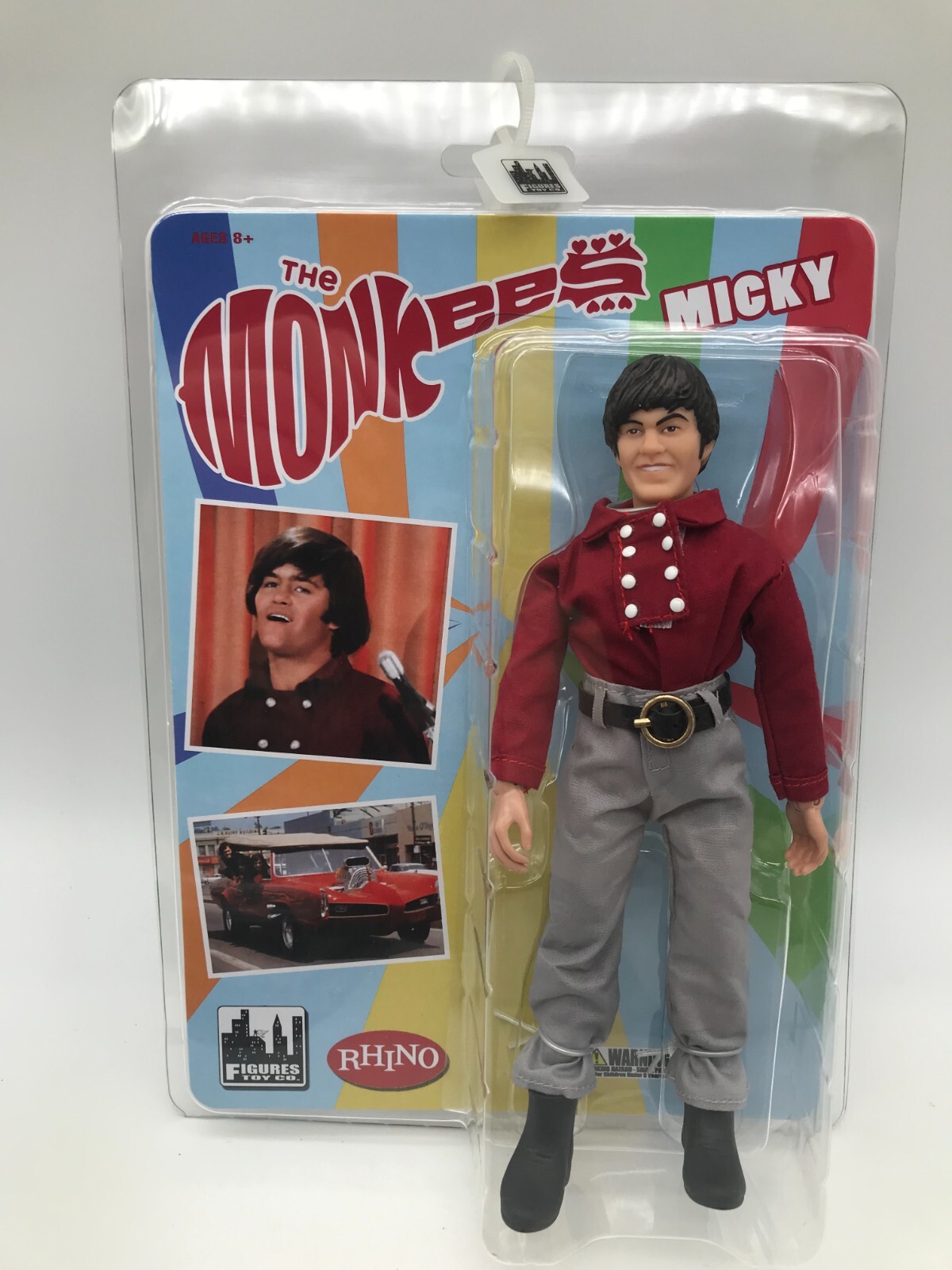 The Monkees 8 Inch Action Figures: RED Band Outfit: Set of all 4 NEW