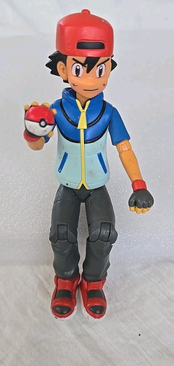 Pokémon Ash Ketchum Figure 7 Inches 2011 Pokémon Jakks 2162LK01