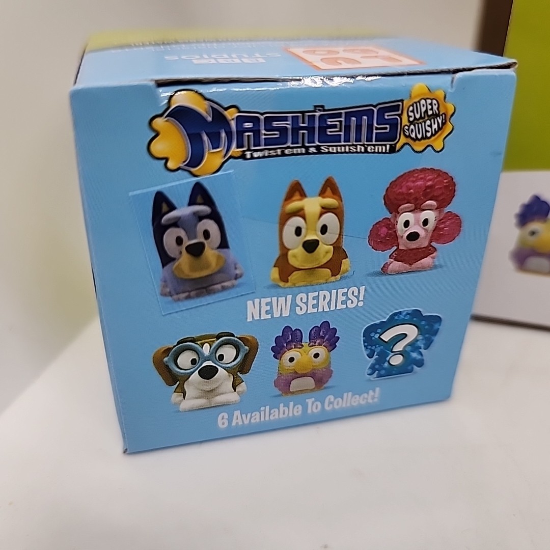 Bluey Mashems Series 3 Squishy Mash’ems GLITTER Brown CHILLI HEELER New 🐕