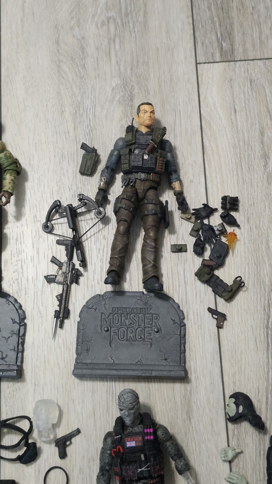 Operation Monster Force Lot 10 Figures Doner Party Eraser Delta Red Special Ops