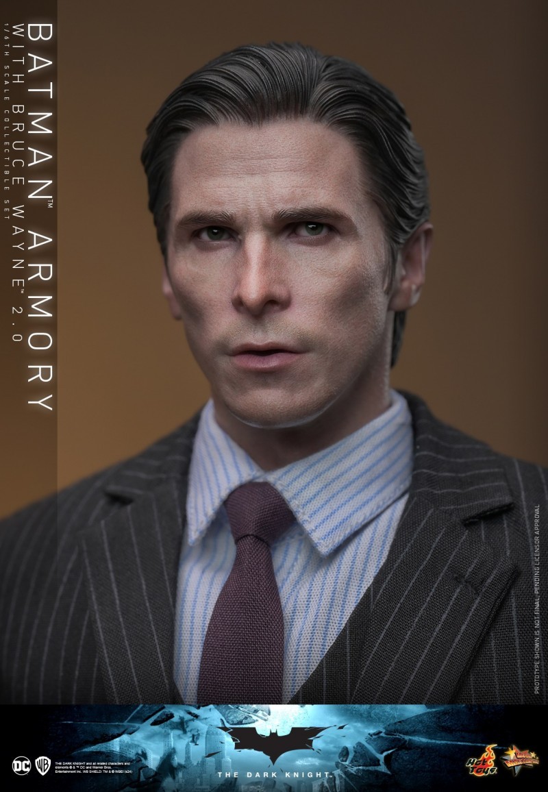 IN STOCK Hot Toys MMS750 The Dark Knight 1/6 Batman Armory with Bruce Wayne 2.0