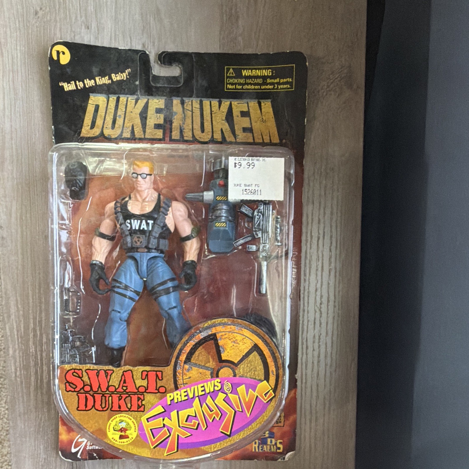 ReSaurus Duke Nukem S.W.A.T. Duke Action Figure w/ Gun Preview Exclusive 1997
