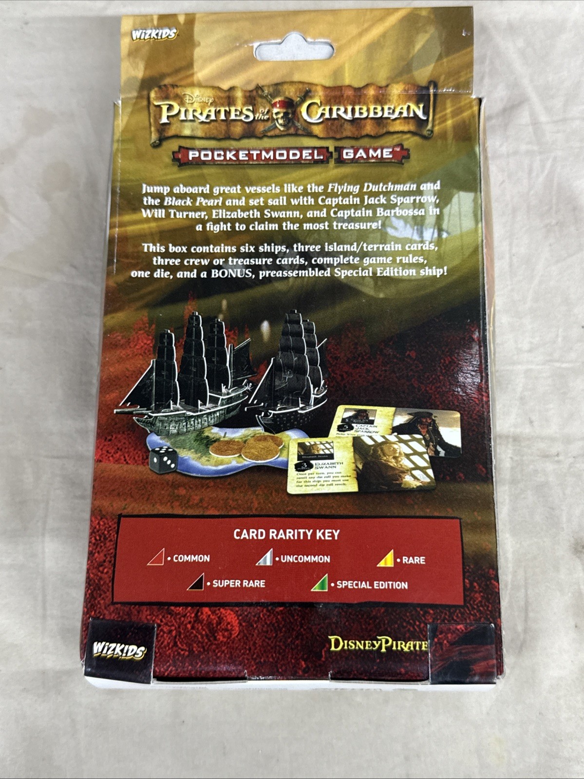 Disney Pirates of the Caribbean Pocketmodel Game Toy Capt Jack Sparrow Sea Nymph