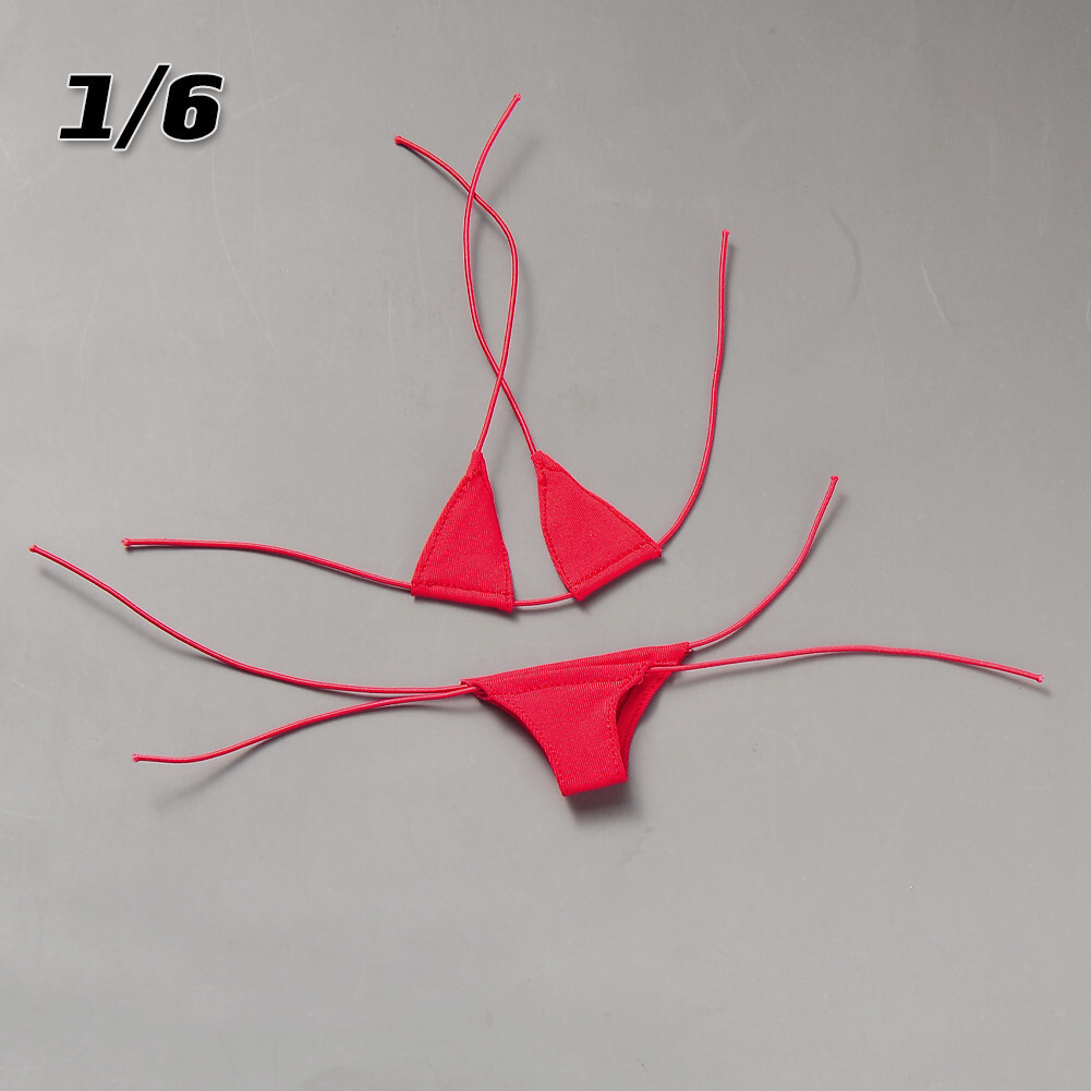 1/6 Red Bra & Briefs Bikini Swimwear Clothes Fit 12 ” Female PH TBL Figure Body