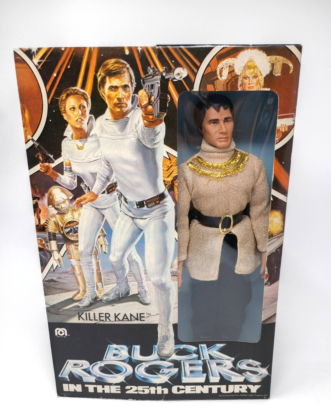 Vintage 1979 12″ Mego KILLER KANE Buck Rogers and the 25th Century NIB
