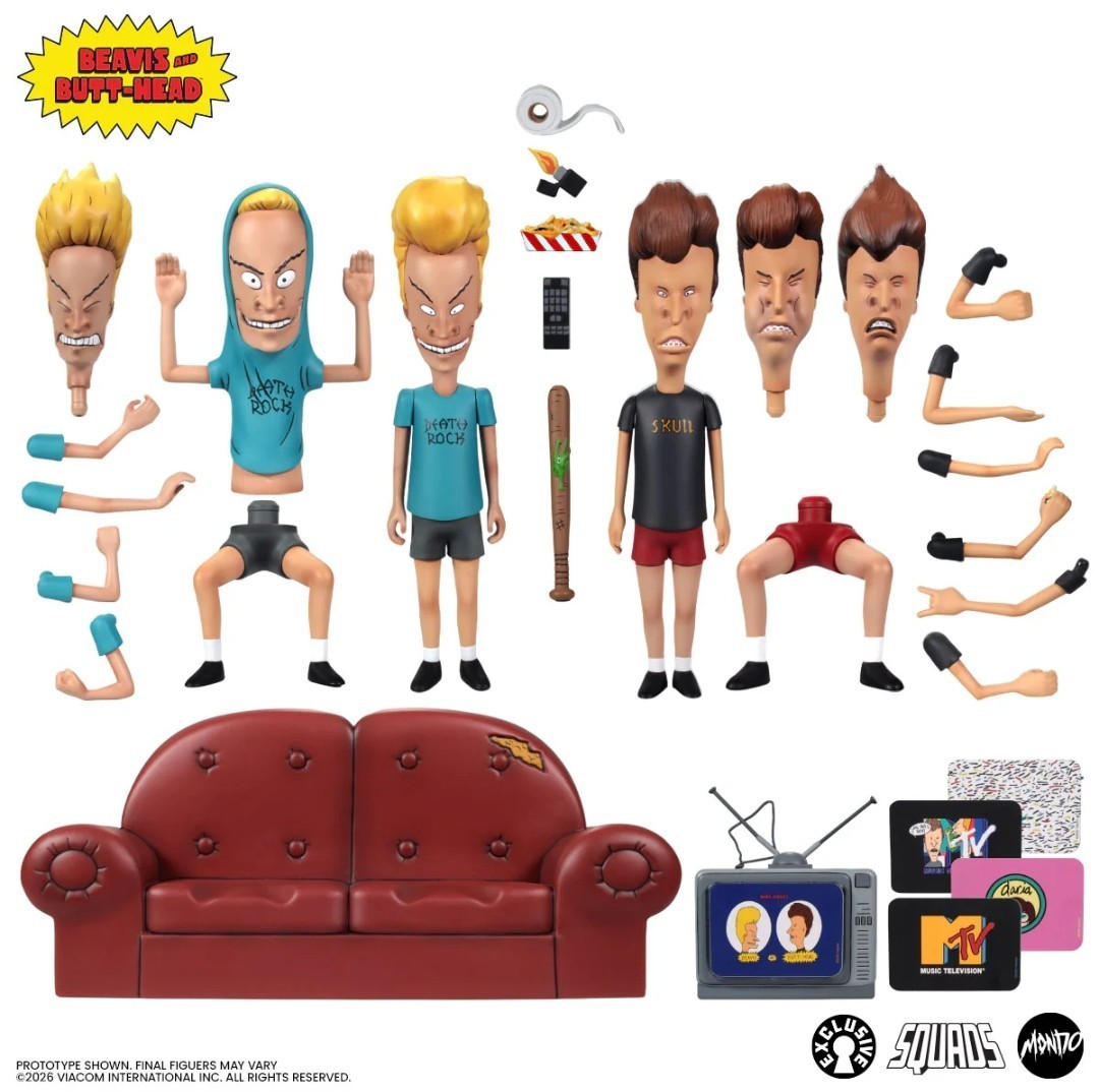 NEW BEAVIS and BUTT-HEAD Figure Set (Limited Edition 1,250 MONDO EXCLUSIVE) MTV