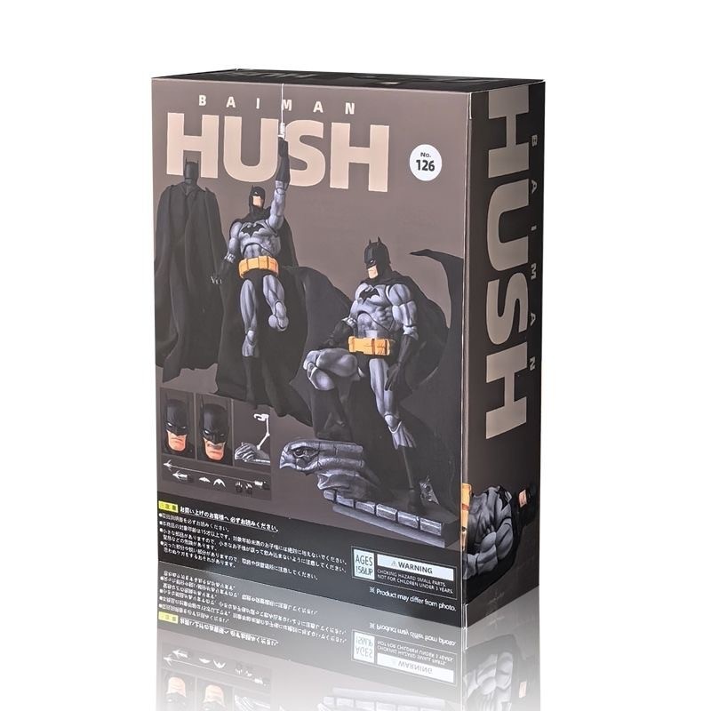 CT Toys MAFEX No.126 Hush Batman Black Ver. Action Figure Boxed (US STOCK)New