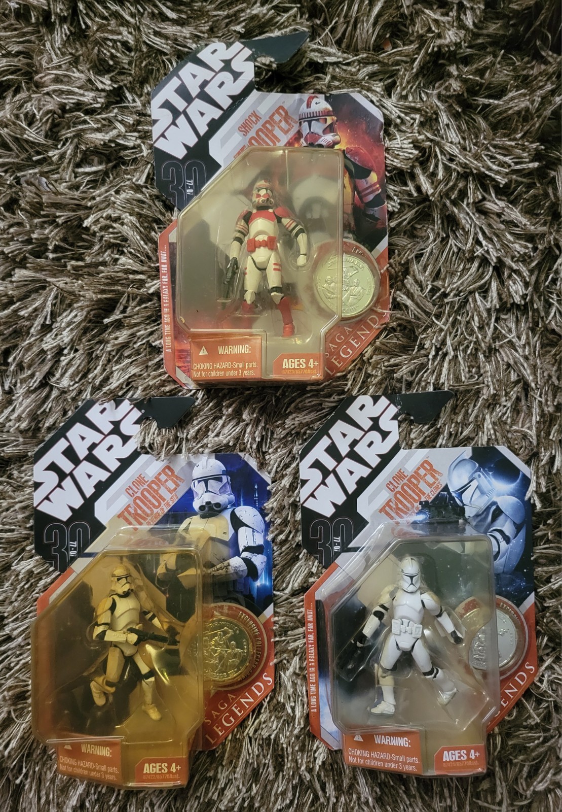 Star Wars 30th Anniversary Collection Shock Trooper & Two Clone Troopers
