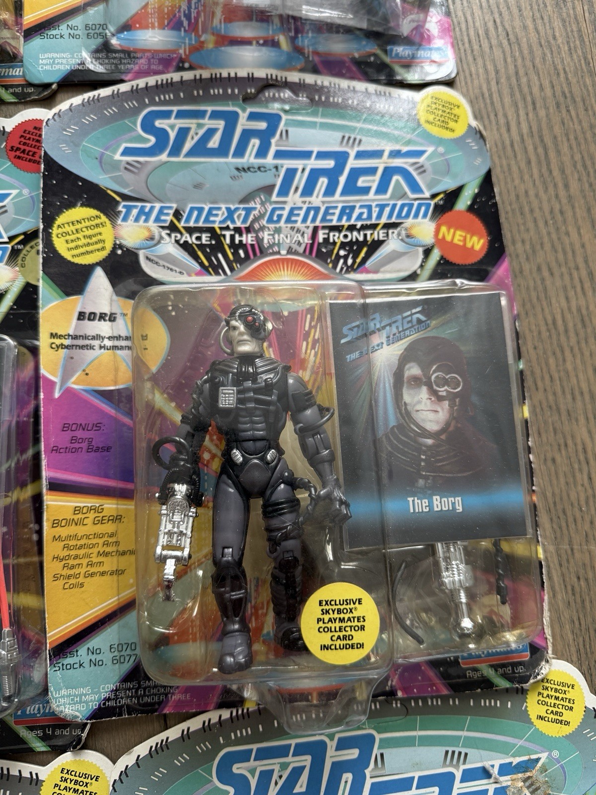 1993 Star Trek The Next Generation Playmates Action Figures, Lot of 13 MOC