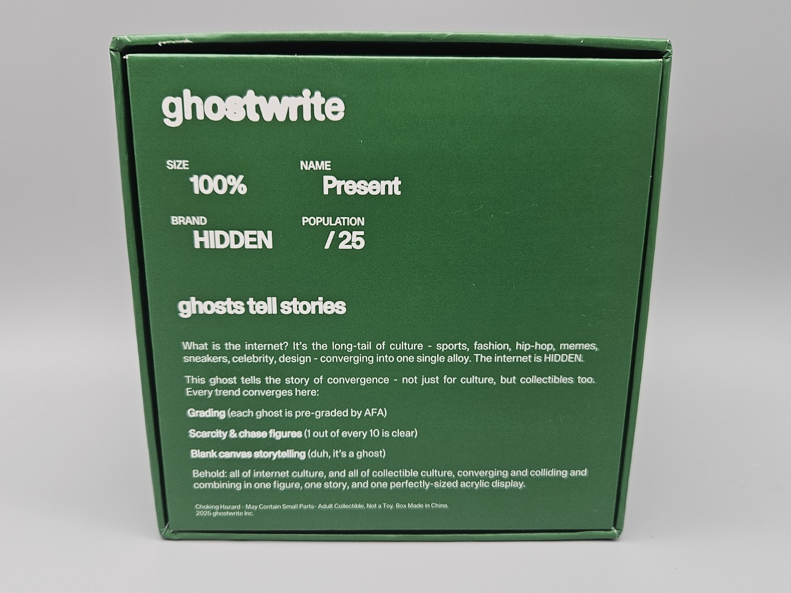 2025 Ghostwrite x HIDDEN “Present” 100% Chase Parallel /25 Super Rare
