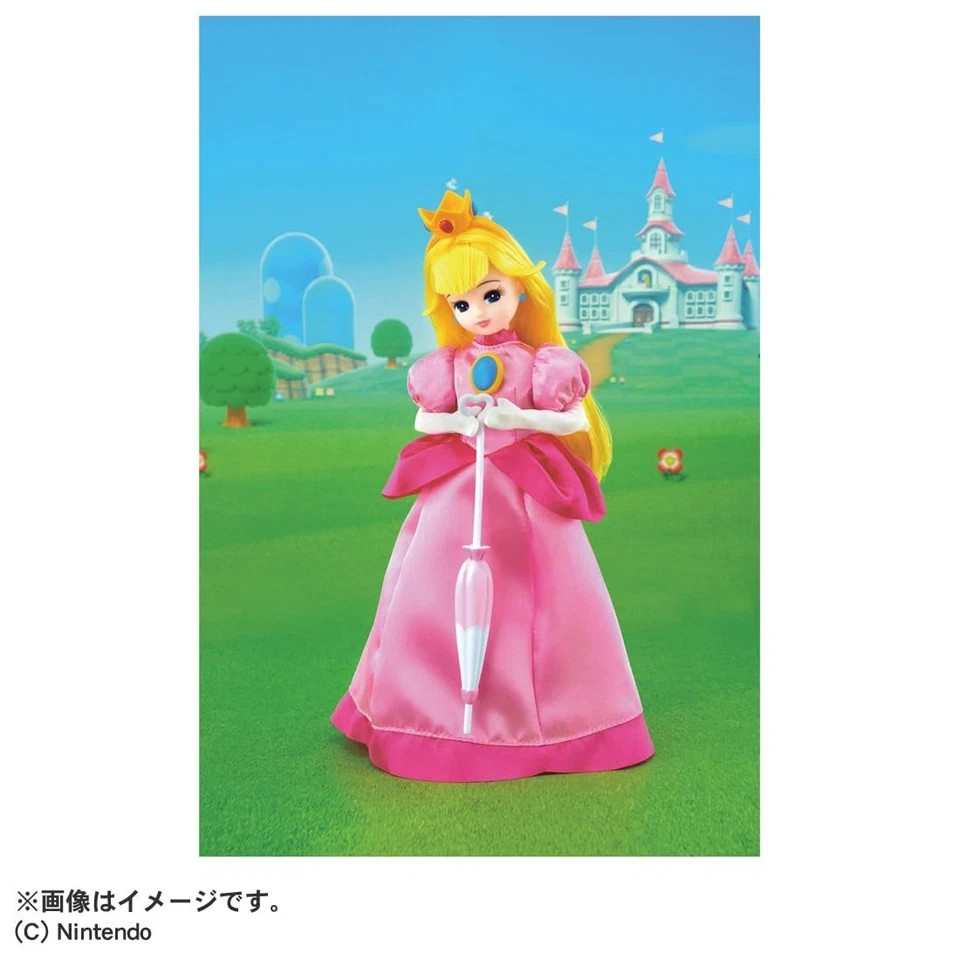 Nintendo Princess Peach Licca-Chan Doll Super Mario Takara Tomy tokyo Japan NEW