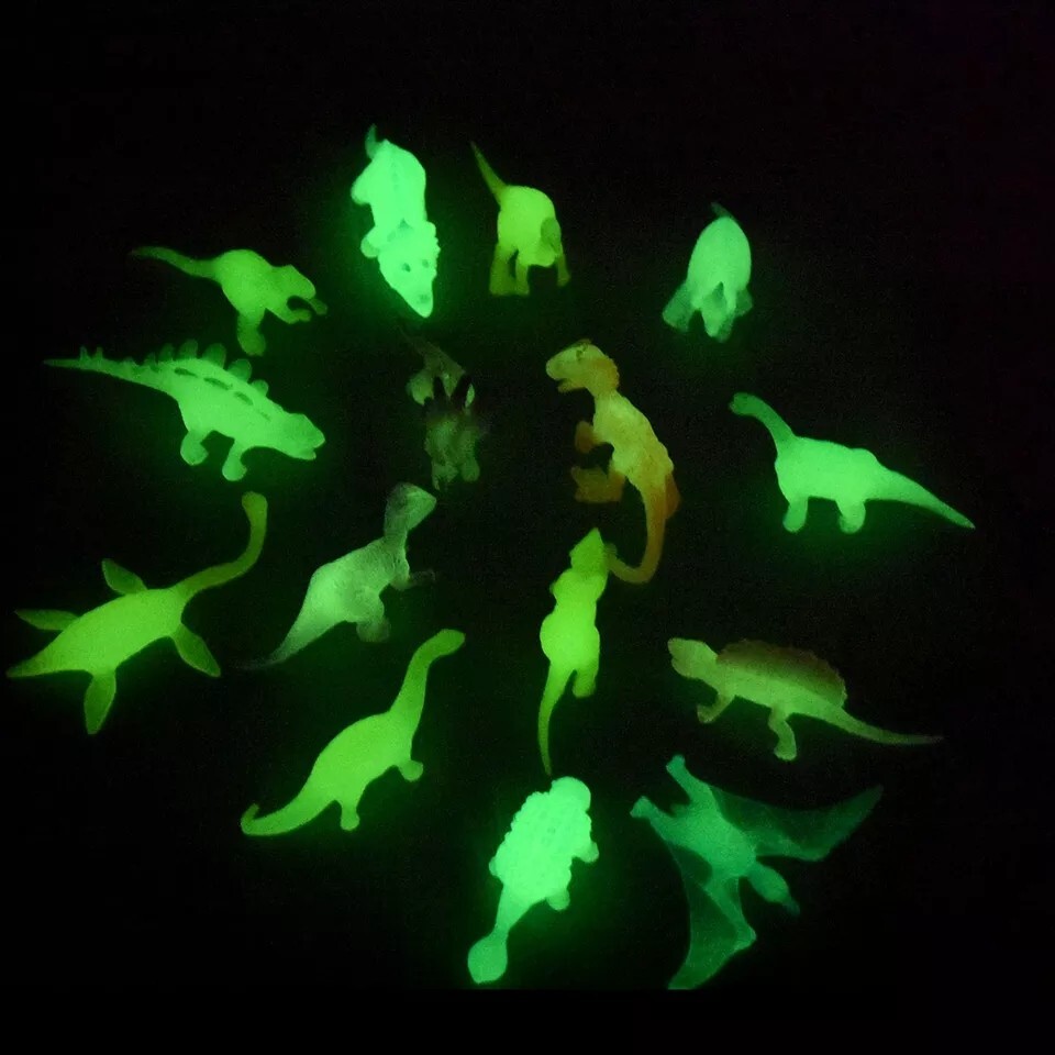 Figurine Dinosaur Phosphorescent Bundle 16 Pièces Child Toy Light Dark