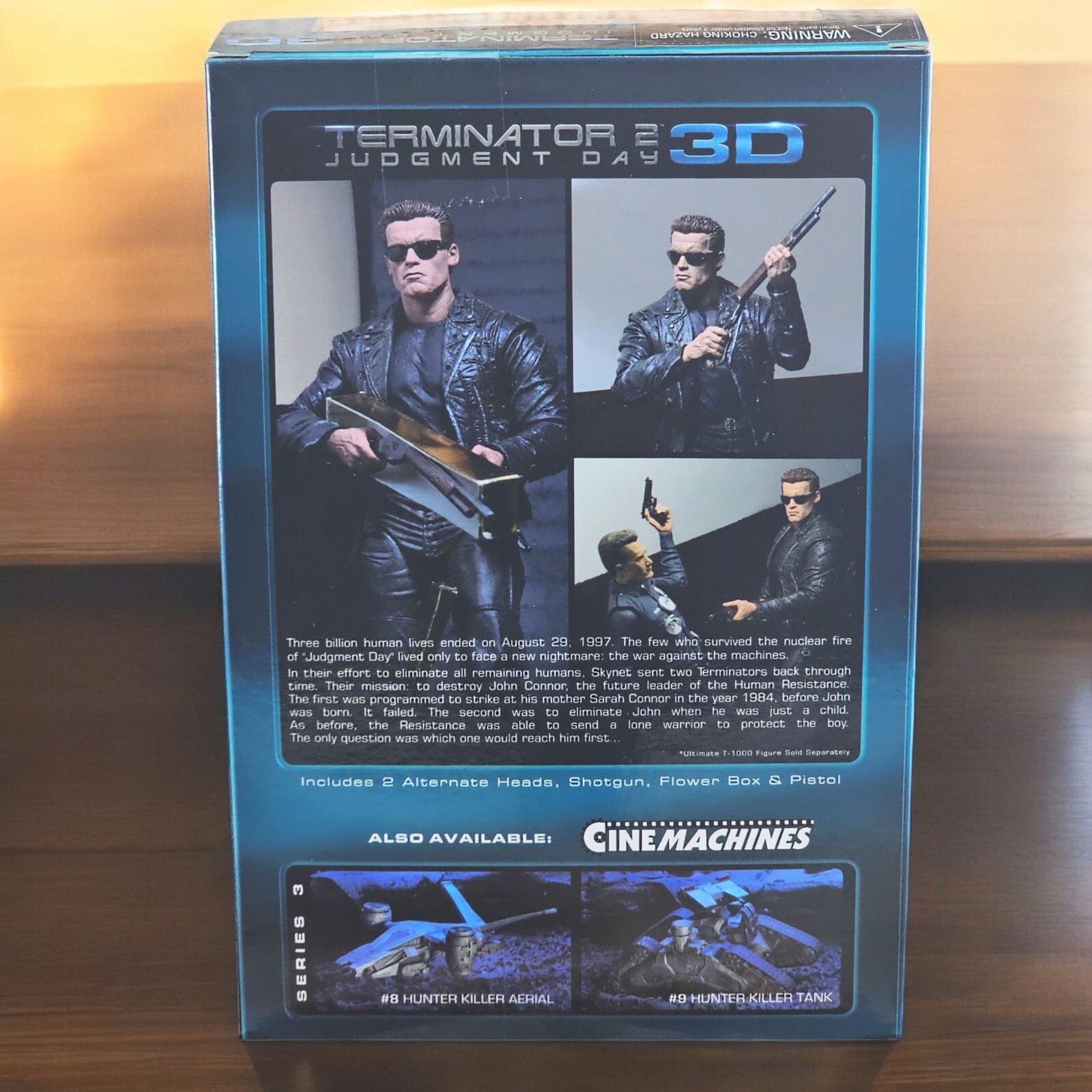 NECA Terminator 2 Judgement Day 3D T-800 Action Figure Galleria 2017 NIB HTF