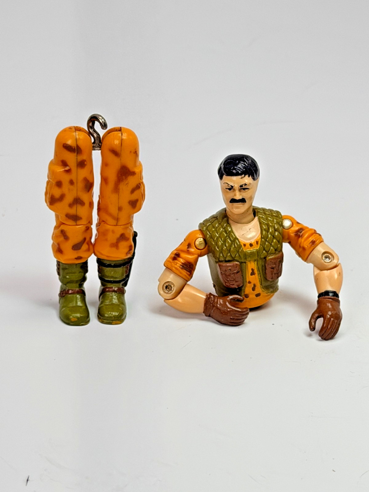 Claymore V1 Special Mission Brazil G.I. Joe 1986 Hasbro Vintage PARTS TORSO LEGS