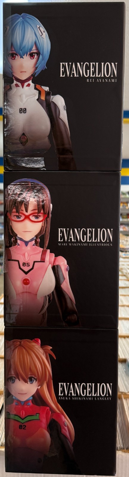 Set of 3 Blokees Evangelion ~ With With Entry Plug ~ REI ~ MARI ~ ASUKA ~ NEW