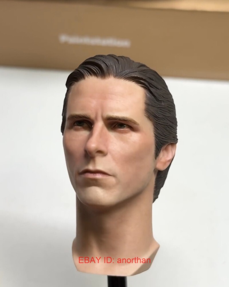 Custom AG Christian Bale 1.0 Bruce Wayne 1/6 Scale Action Figure Head Sculpt