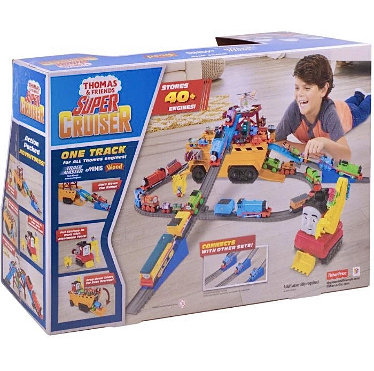Thomas & Friends Super Cruiser with Stefano—large vehicle & track 2-in-1 Playset