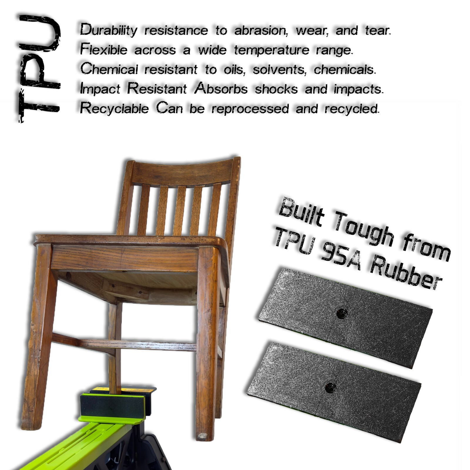 Rockwell Jawhorse – 8 inch Replacement Pads – TPU 95A