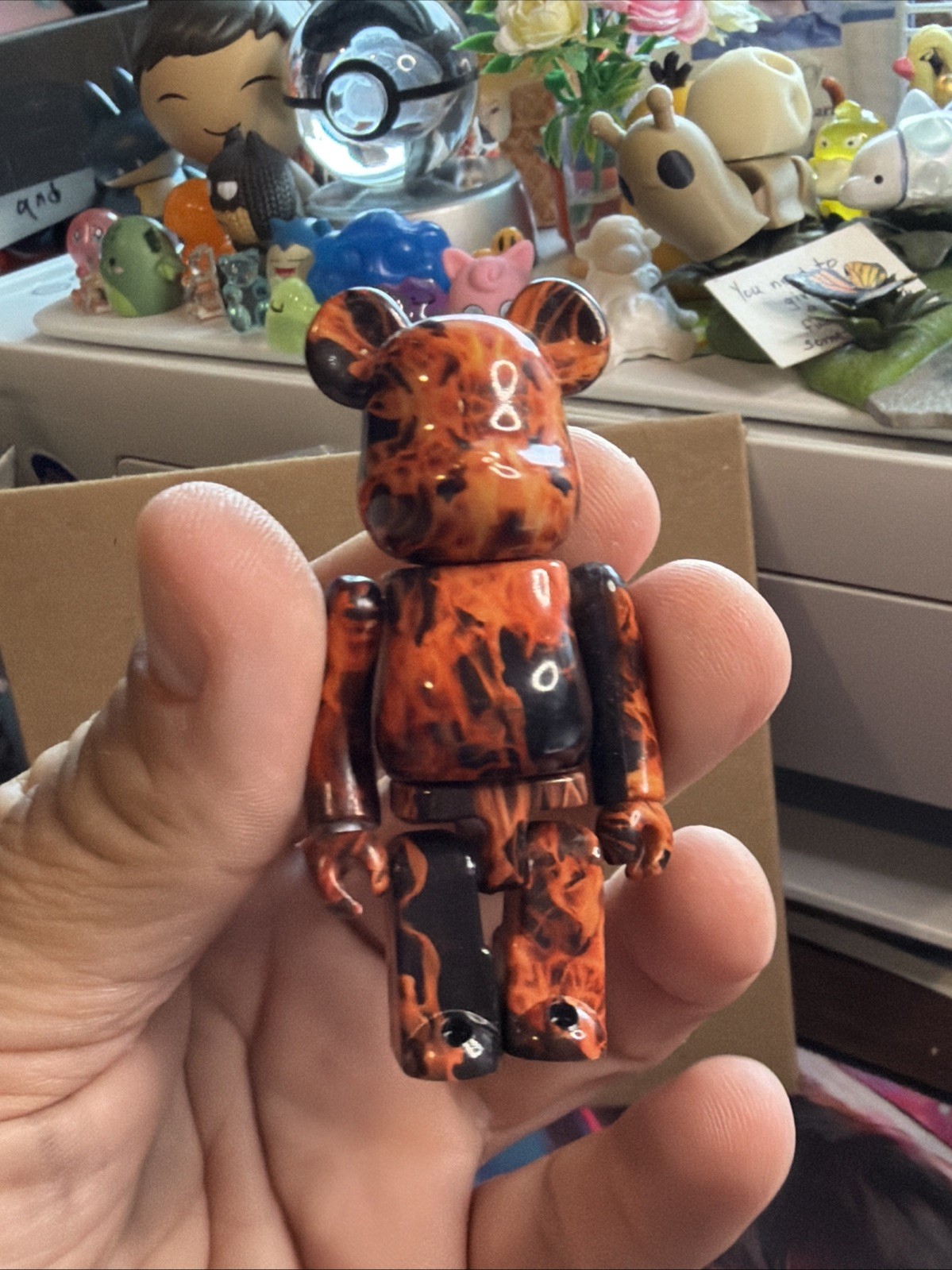 Medicom Toy Be@rbrick 100% Series 44 Pattern Flame Fire S44 Bearbrick