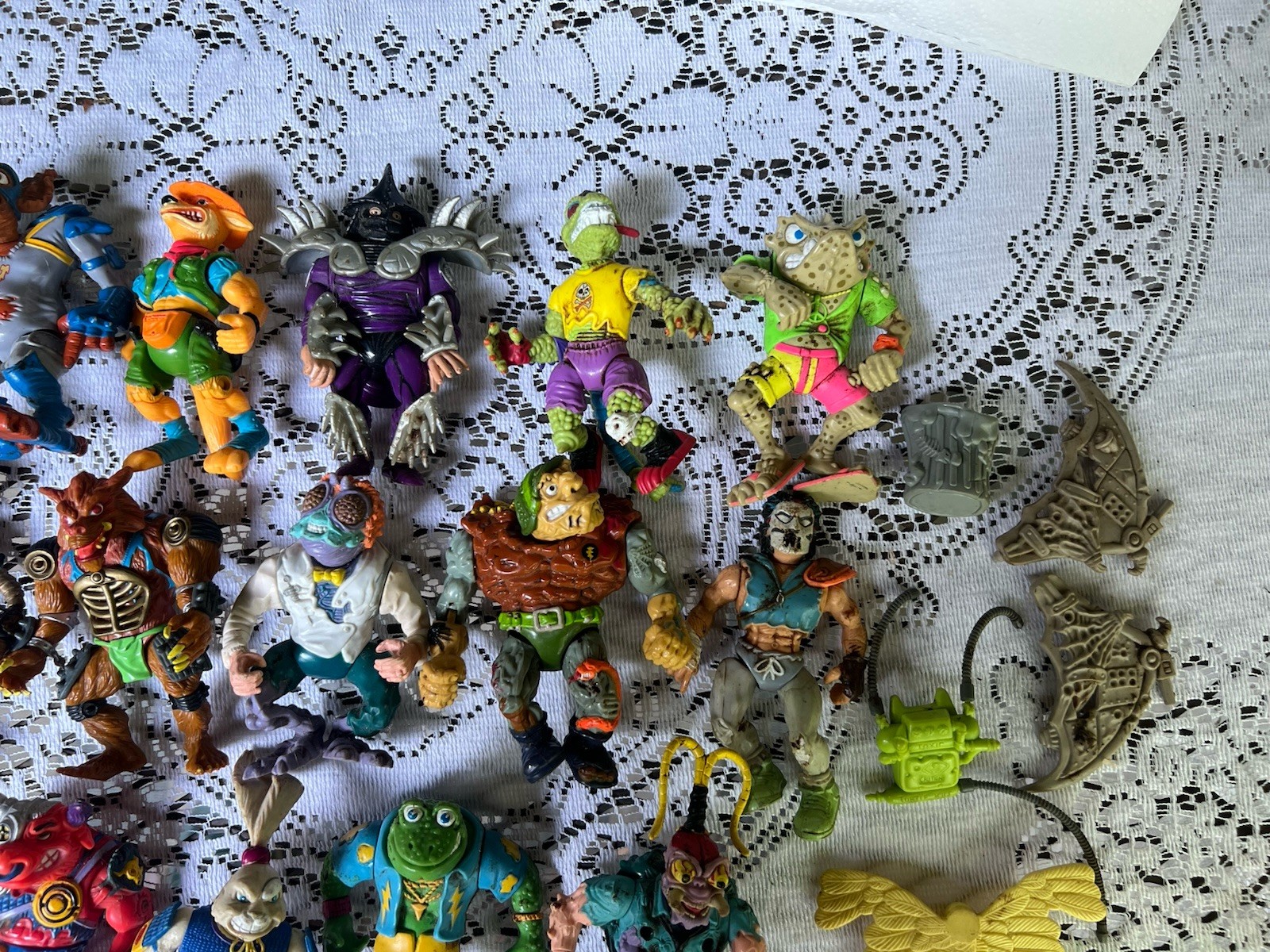 Teenage Mutant Ninja Turtles TMNT Vintage Figures Weapons Lot
