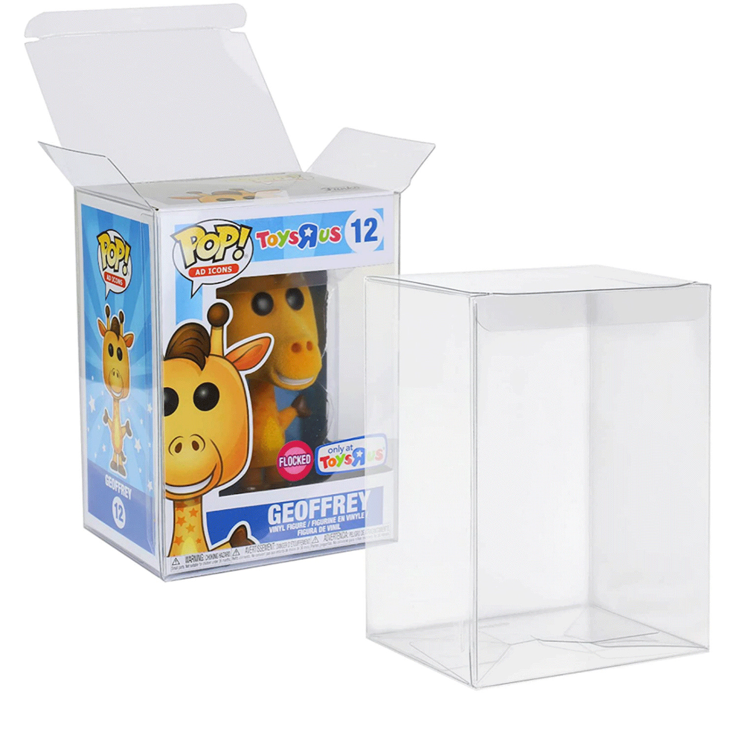 Pop Protector Compatible with 4″ Funko POP! Figures Clear Pop Case Display Box