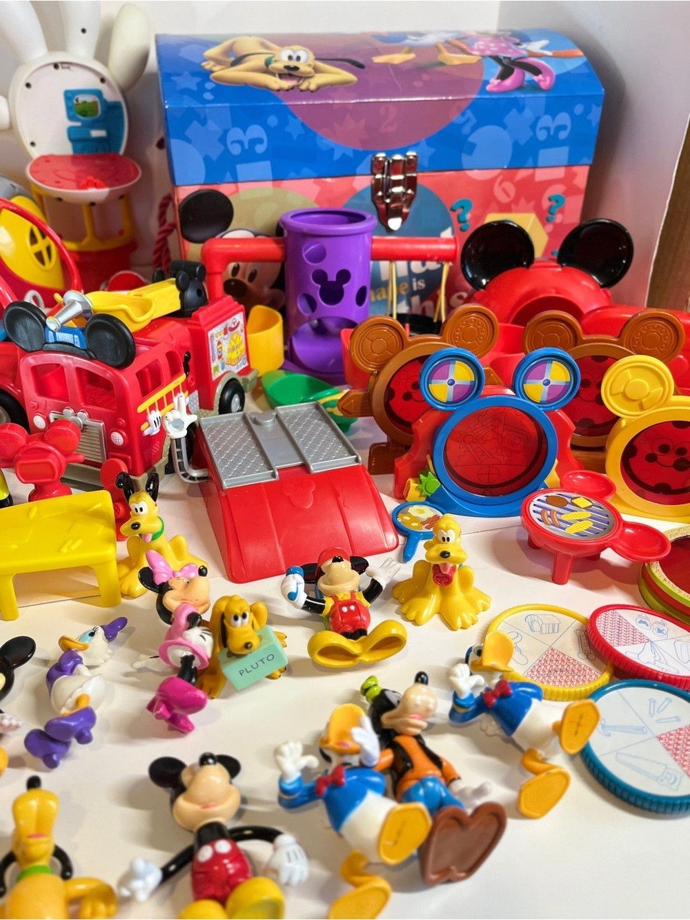 HUGE Mickey Mouse Clubhouse Playset Multiple Set Lot With Toy Chest Figures RV