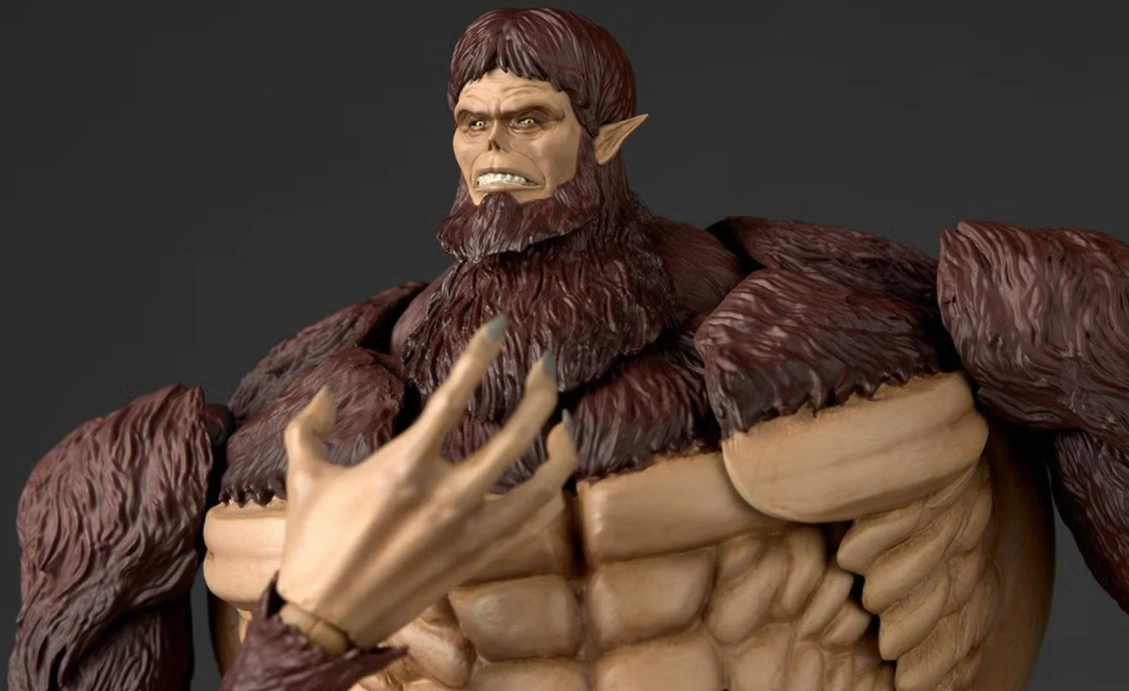 Kaiyodo Revoltech Amazing Yamaguchi Attack on Titan Beast Titan Figure w/Bonus