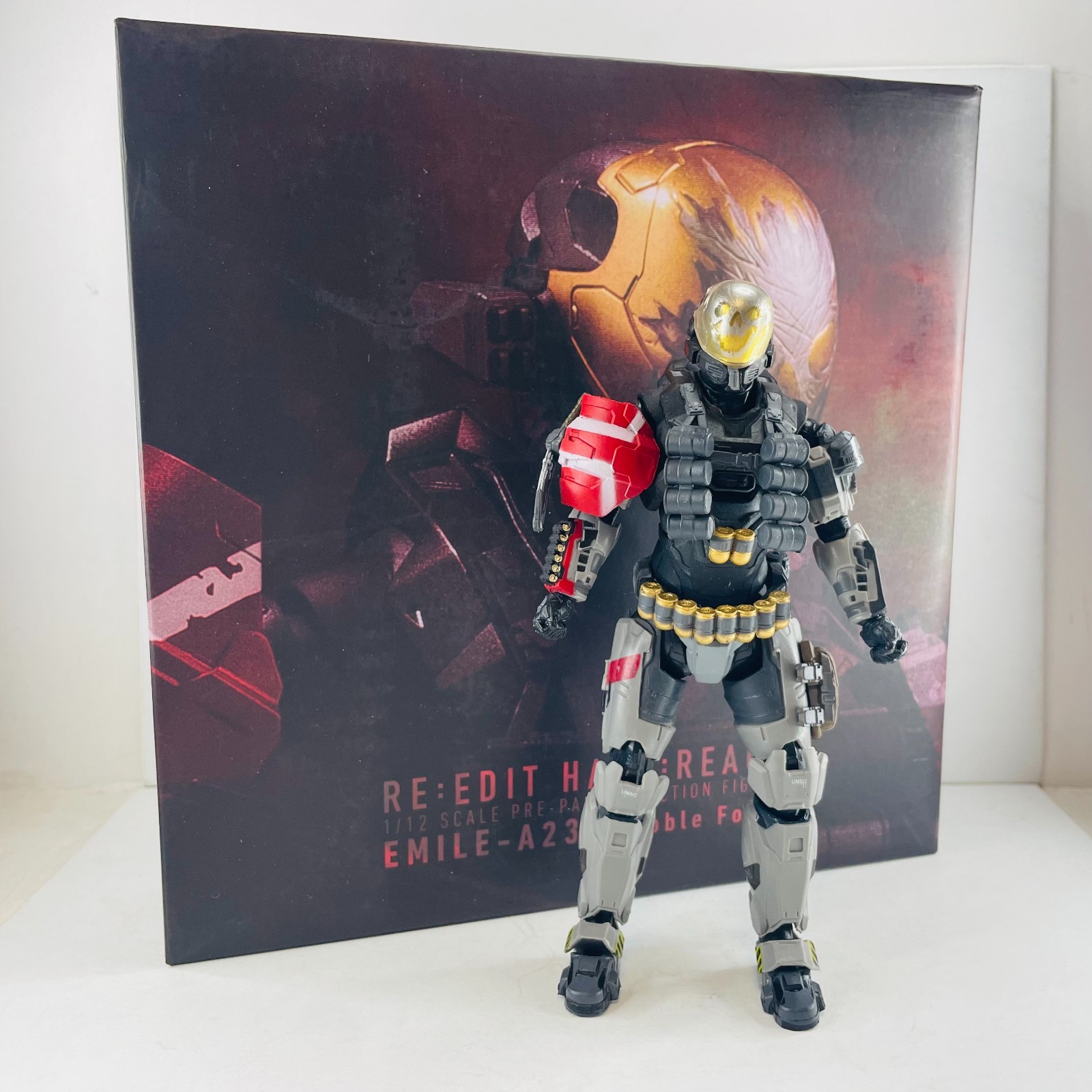 Re:Edit Halo: Reach Emile-A239 (Noble Four) 6″ Figure Toys w/Weapon – Open Box