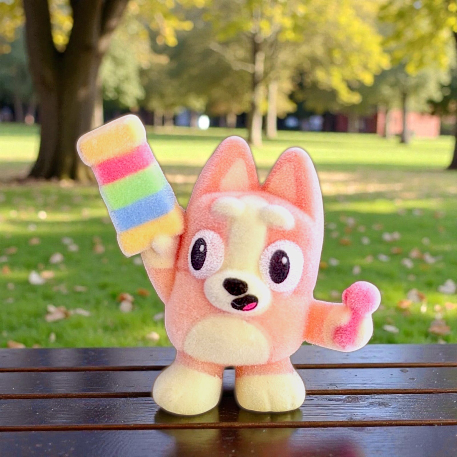 Bluey Fuzzies YOU PICK! Flocked Bluey & Friends Figures Series 1 Blind Boxes