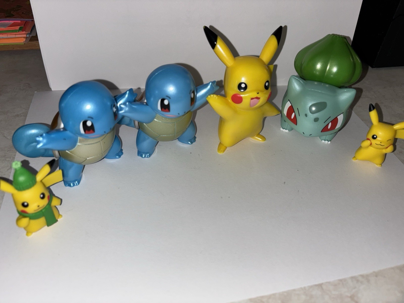 Pokémon Select Series 1 SQUIRTLE Metallic Pikachu Lot Action Figure Toy Lot