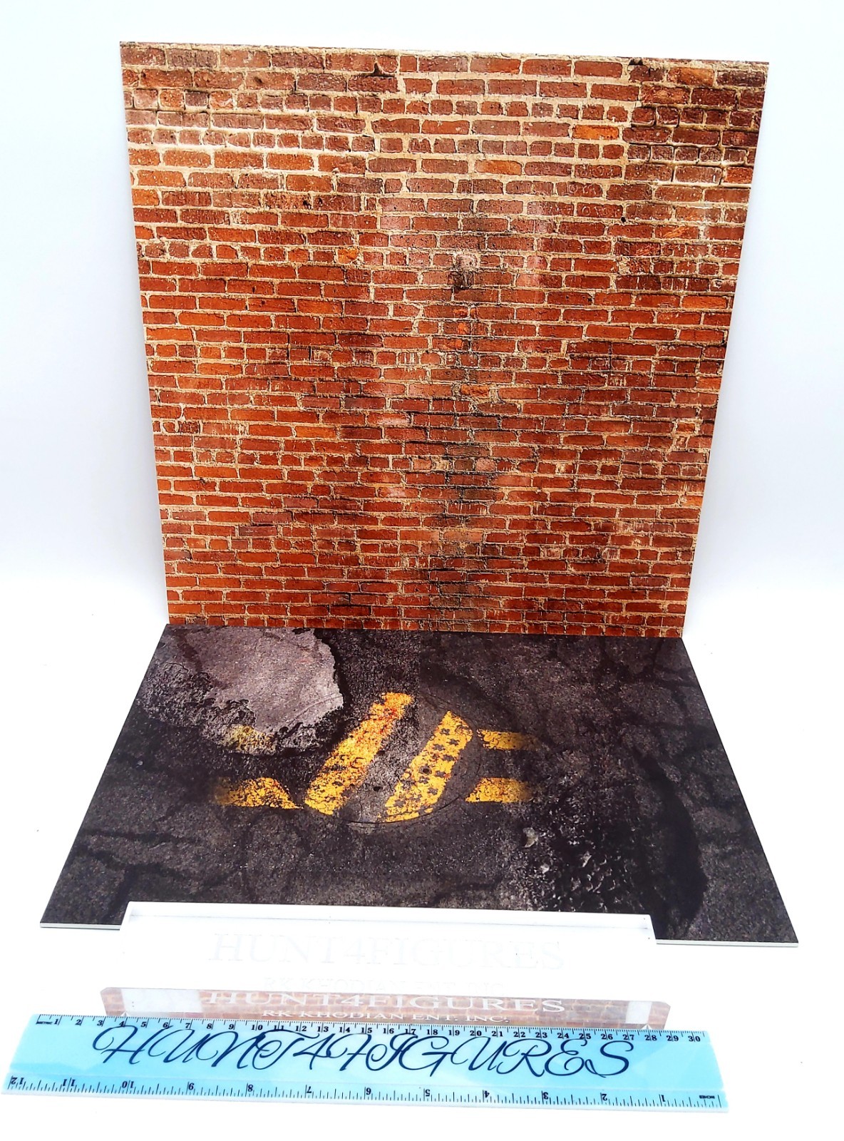 1/6 Brick background & Street floor diorama for 12″ action figure Ikea Detolf