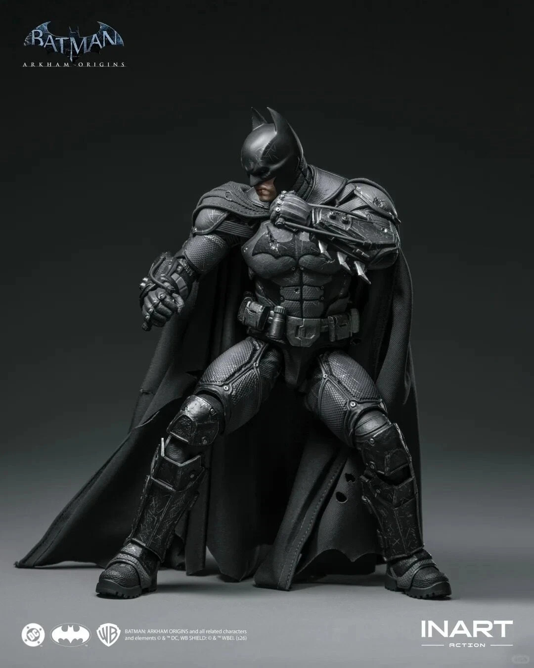 INART G0007 1/12 Arkham Batman (Battle Damaged Version) Action Figure In Stock