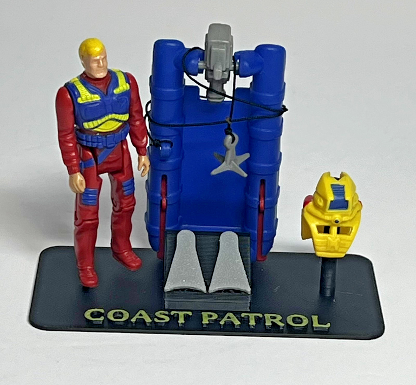 1986 Kenner M.A.S.K. Coast Patrol Complete with 3d Printed Flippers