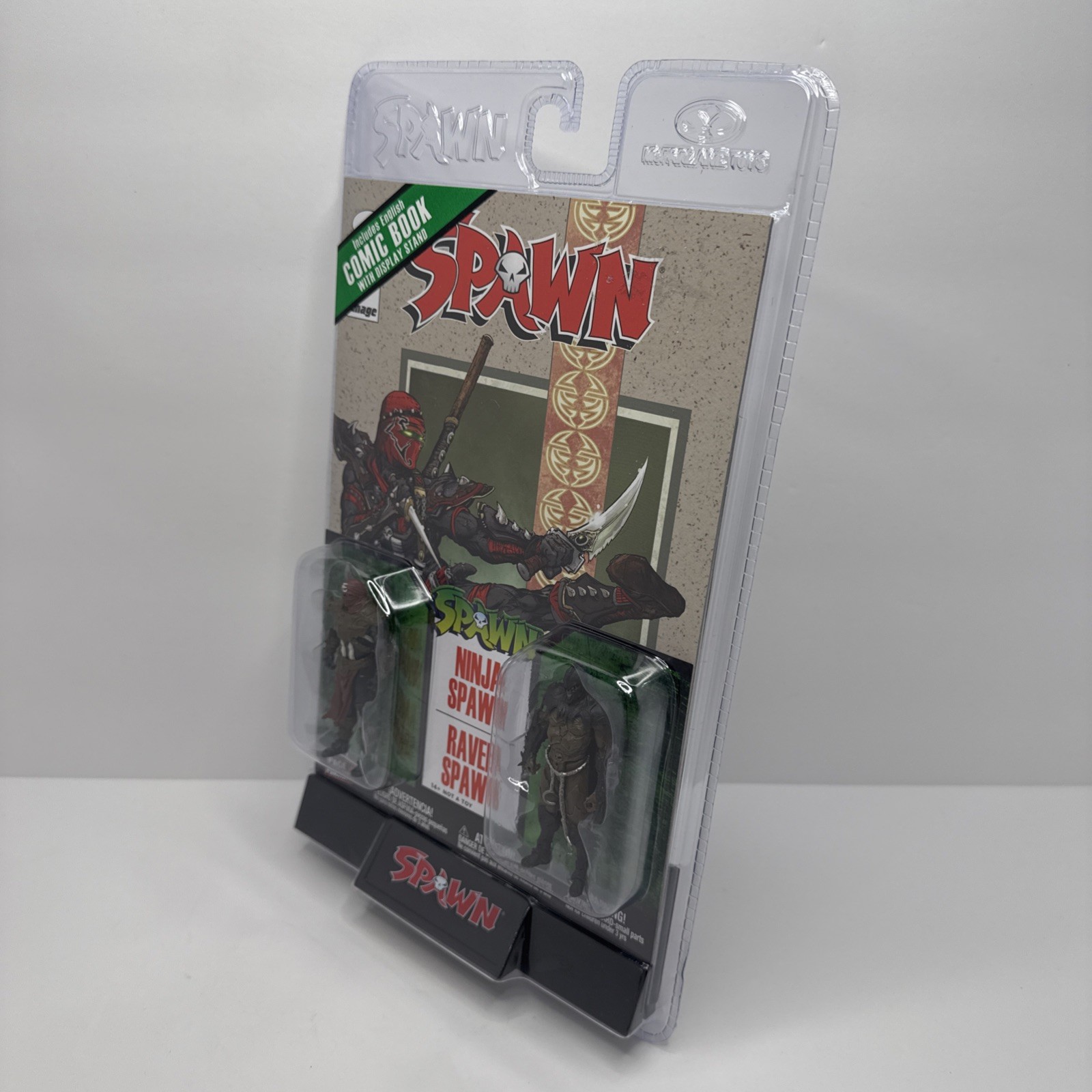 McFarlane Ninja Spawn & Raven Spawn Action Figures 2 Pack 3″ Comic Book New