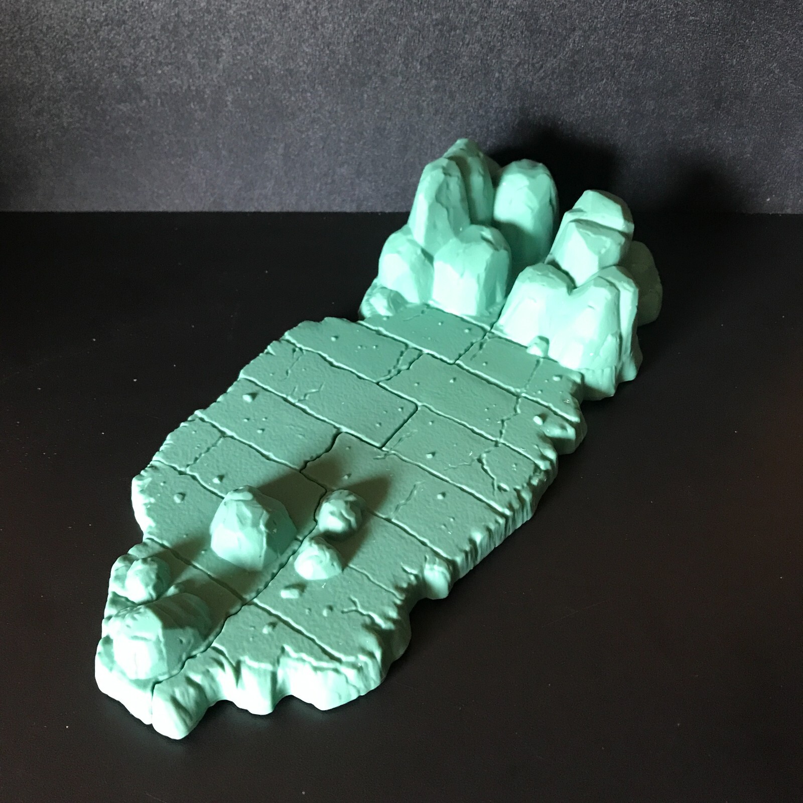 MOTU Origins Castle Grayskull Diorama Builder Rock Ground Figure Stand Display
