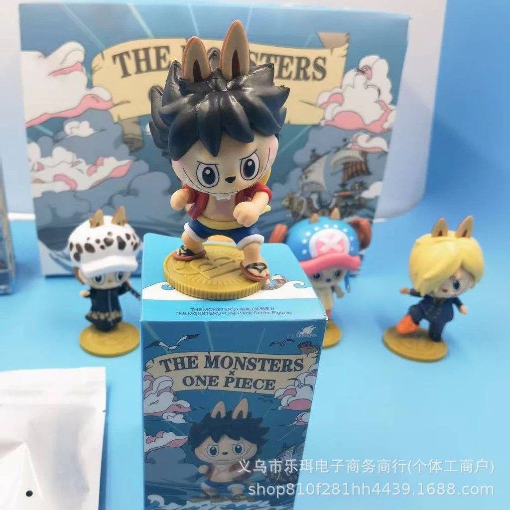POP MART Labubu The Monsters x One Piece Figures Blind Box Action Toys Figure