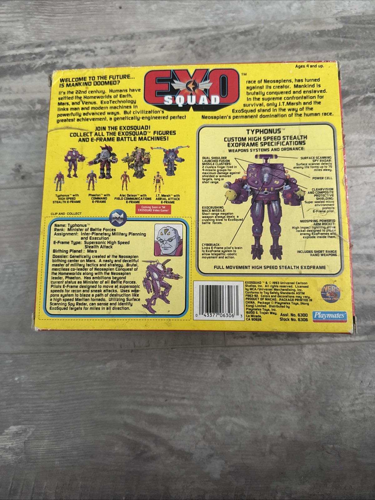 Exo-Squad Typhonus “High Speed Stealth” E-Frame Playmates Toys