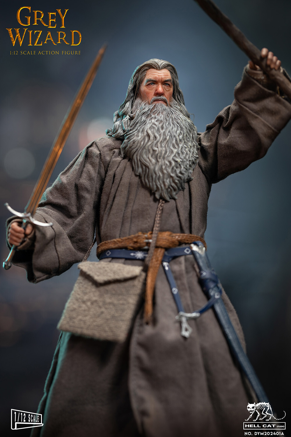 In Stock Hell Cat Studio Gandalf Action Figure Model 1/12 Scale Standard Edition