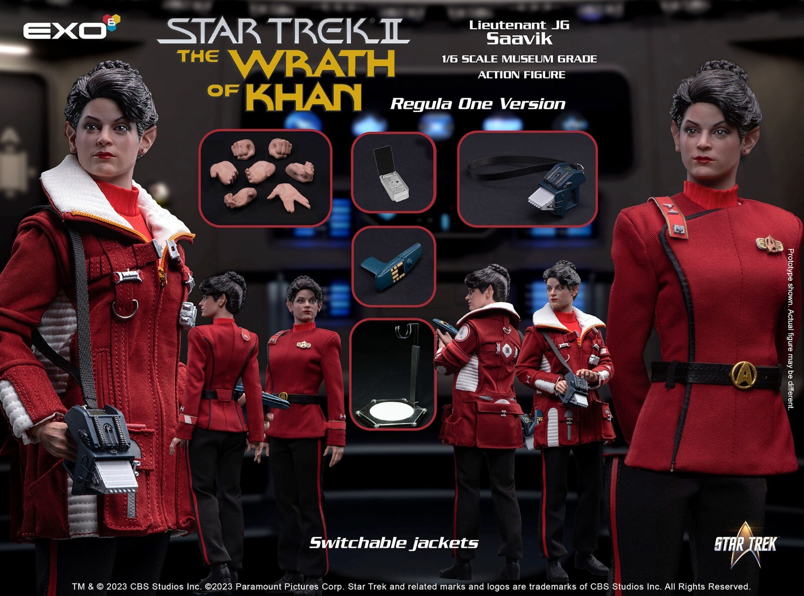 EXO-6 Star Trek The Wrath Of Khan Lt. Saavik Regula One Version 1:6 Scale Figure
