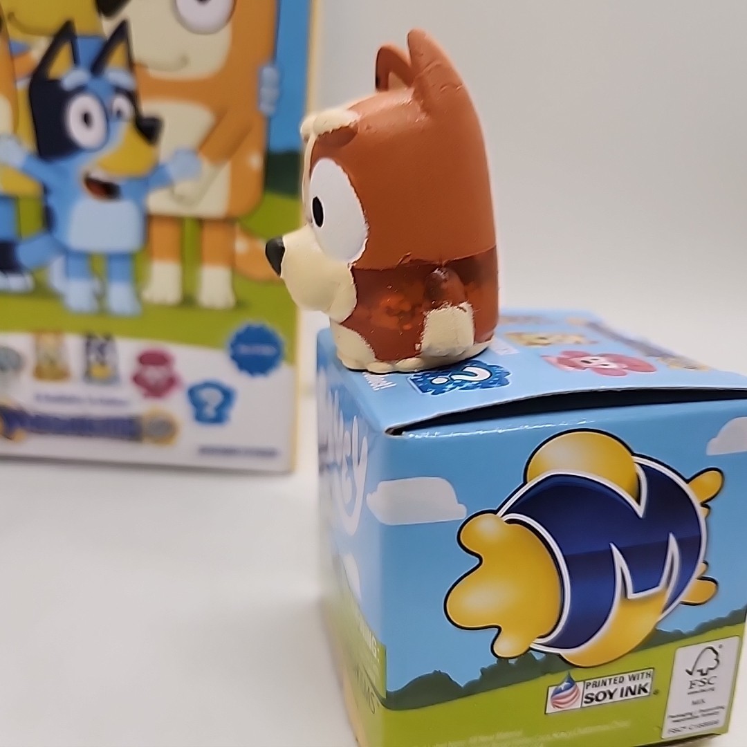 Bluey Mashems Series 3 Squishy Mash’ems GLITTER Brown CHILLI HEELER New 🐕