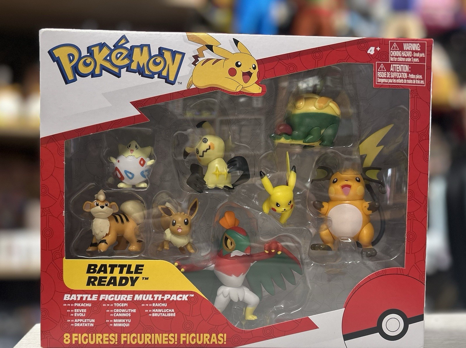 Pokemon Battle Ready Pikachu, Eevee, Appletun, Growlithe, Mimikyu & More Figures