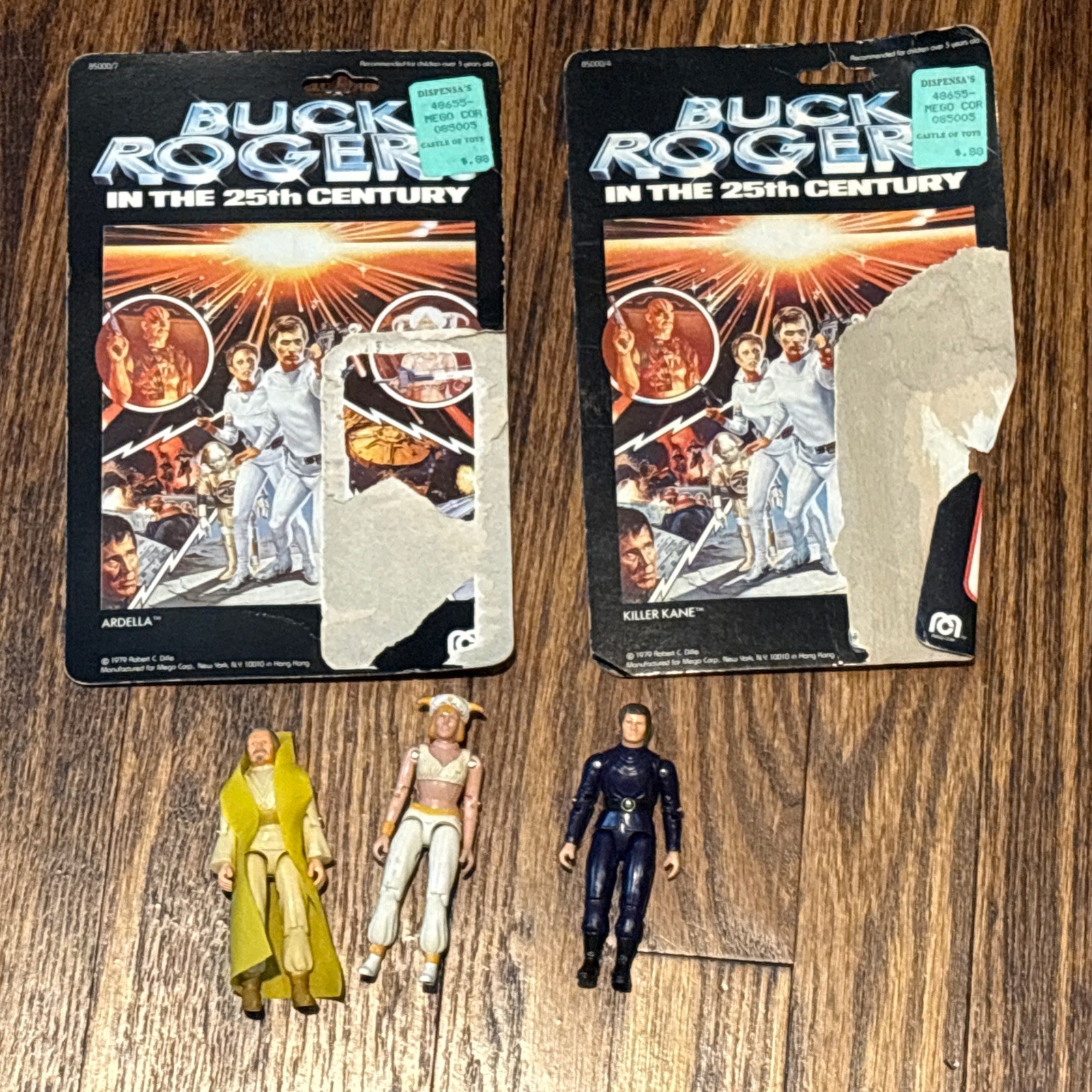 BUCK ROGERS Draco Ardella Killer Kane Complete Plus 2 Hardbacks Mego 1979