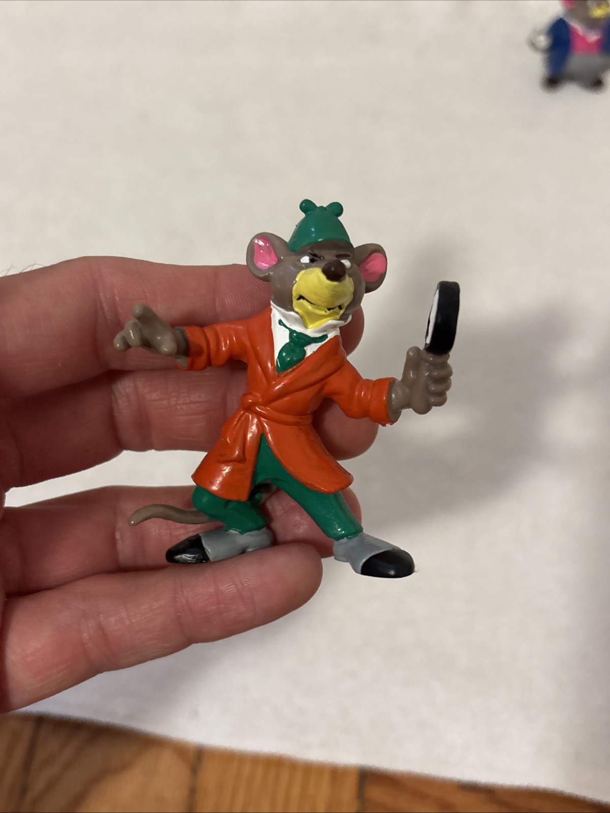 VTG 1986 Disney Bully The Great Mouse Detective PVC Figures lot of 3 FREE SHIP