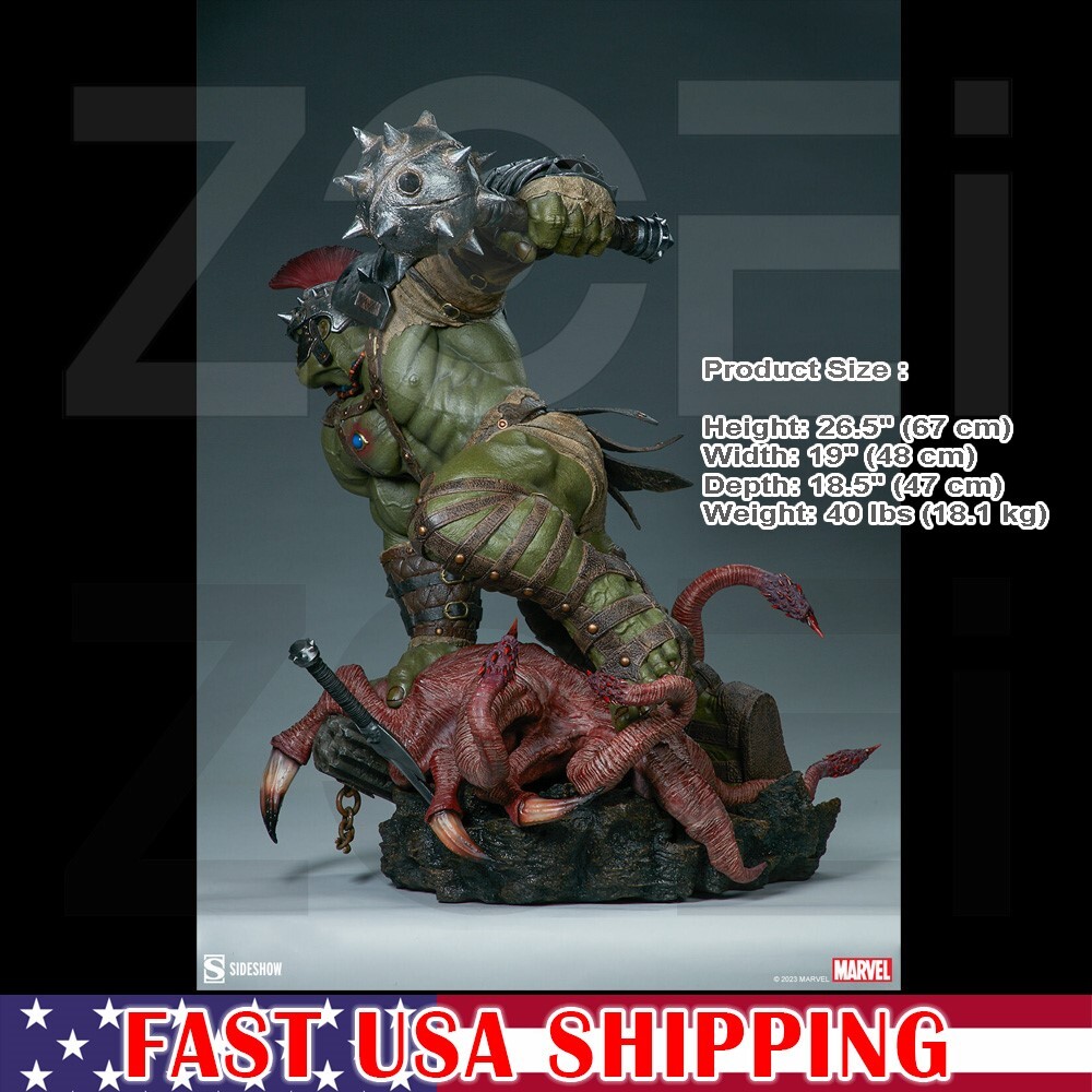 Sideshow Gladiator Hulk Maquette 26″ Tall Polyresin Statue Figure Planet Hulk