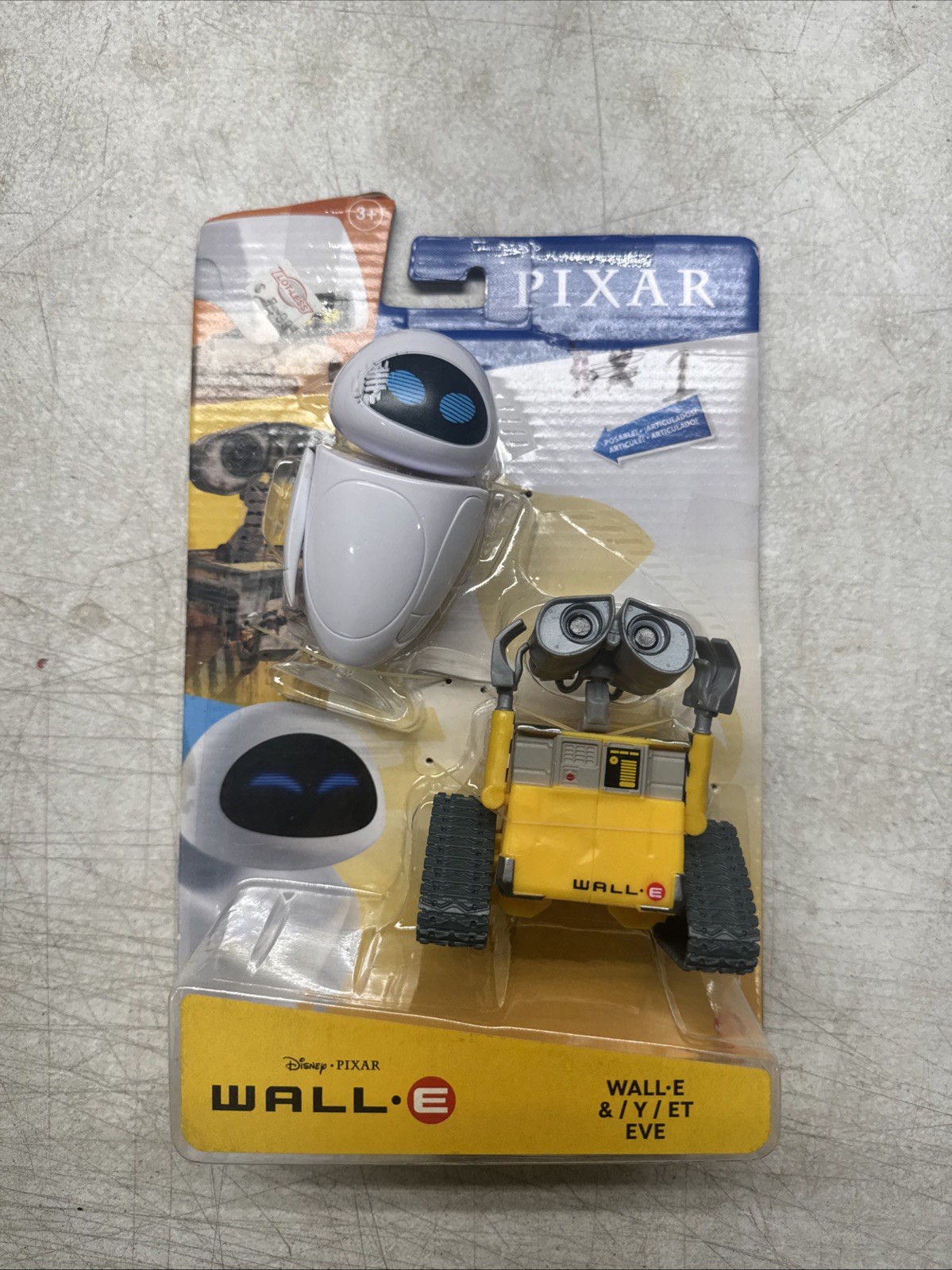 Disney Pixar Wall-E And Eve Posable Action Figures Mattel Brand New 2019
