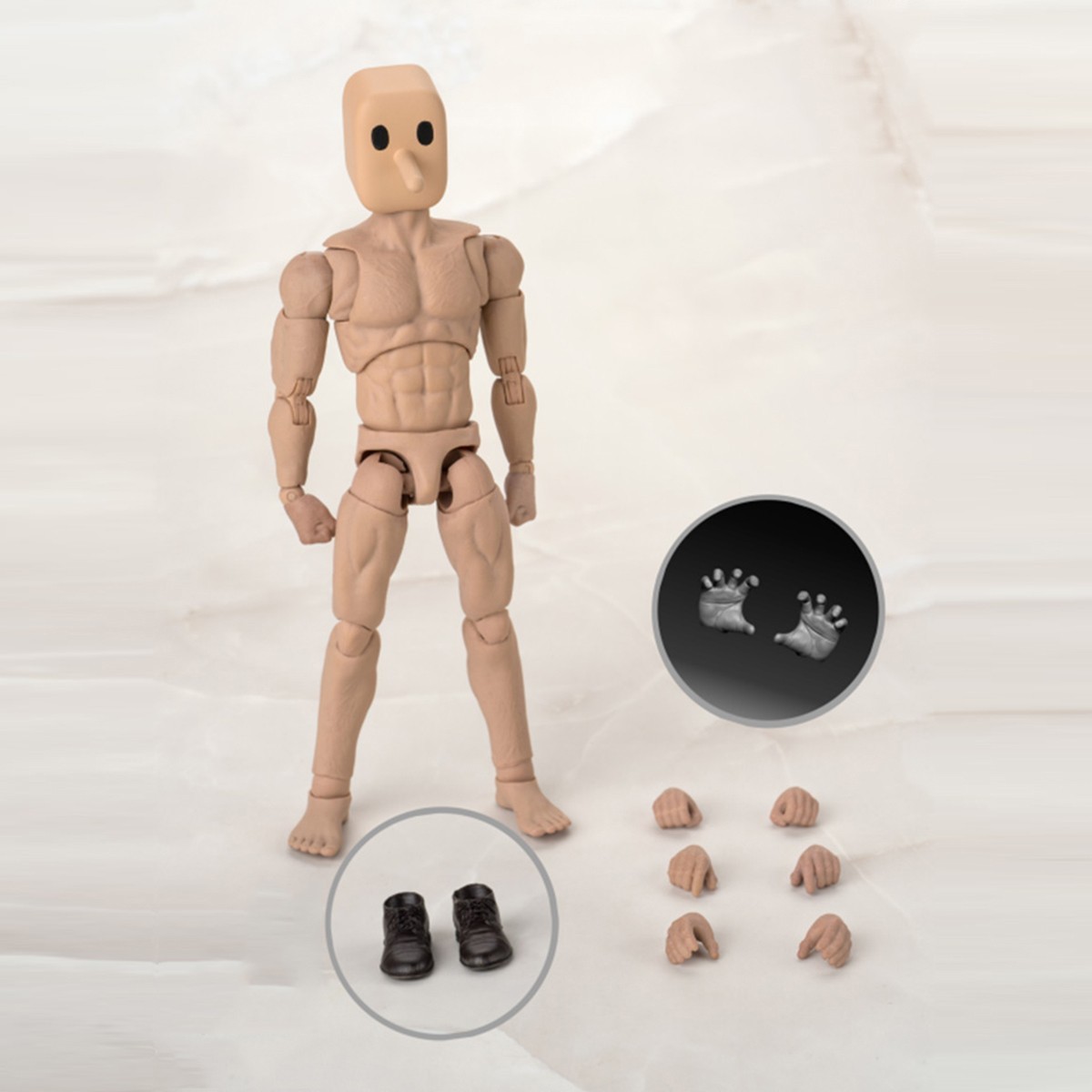 Notaman Nota Studio 1/12 Male Action Figure 6 inch 6″ Body Square Head Soldier